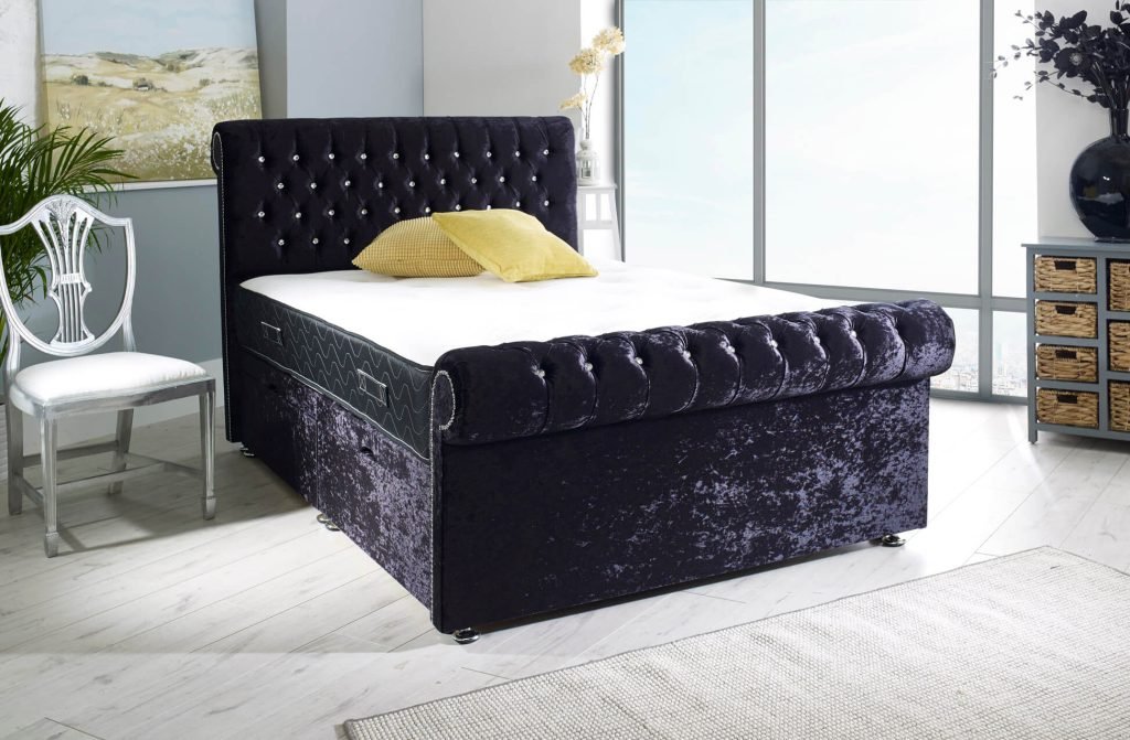 Chesterfield Sleigh Ottoman Beds by Home Factree at Reasonable Prices